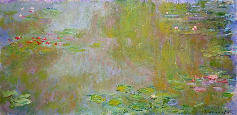 Пруд с водяными лилиями, 1917 01 картина