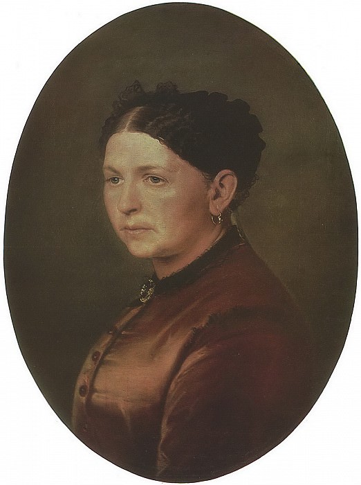 Портрет Ф. И. Резановой. 1868 Х. , м. 63х53 Челябинск картина