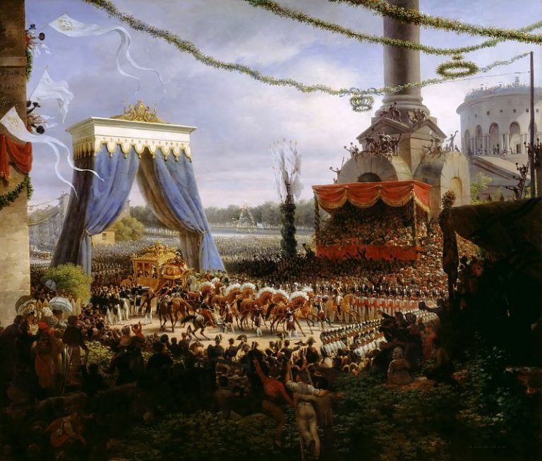 Луи-Франсуа Лежен – Вьезд Карла X в Париж после помазания 6 июня 1825 года картина