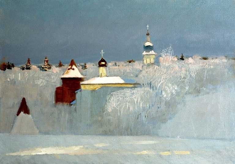 Русская зима картина