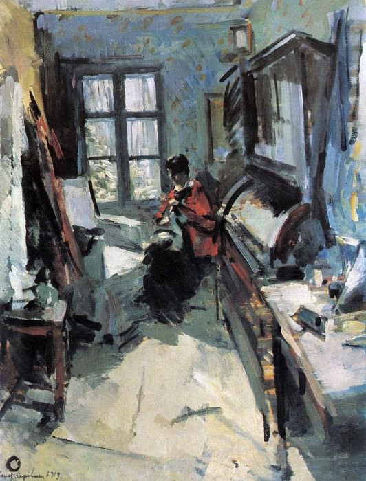 В комнате. 1919 картина