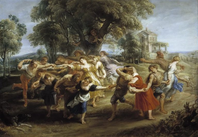 Крестьянский танец картина