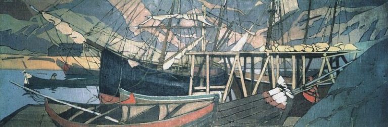 У становища корабля. 1899-1900 картина