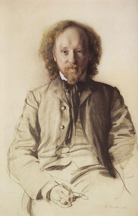 Портрет писателя и поэта В. И. Иванова картина