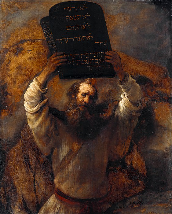Моисей, разбивающий скрижали картина