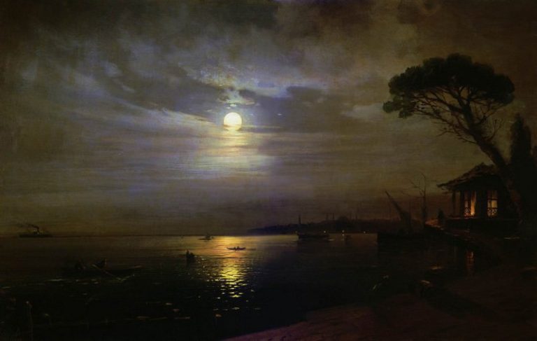 Лунная ночь 1888 100х150 картина