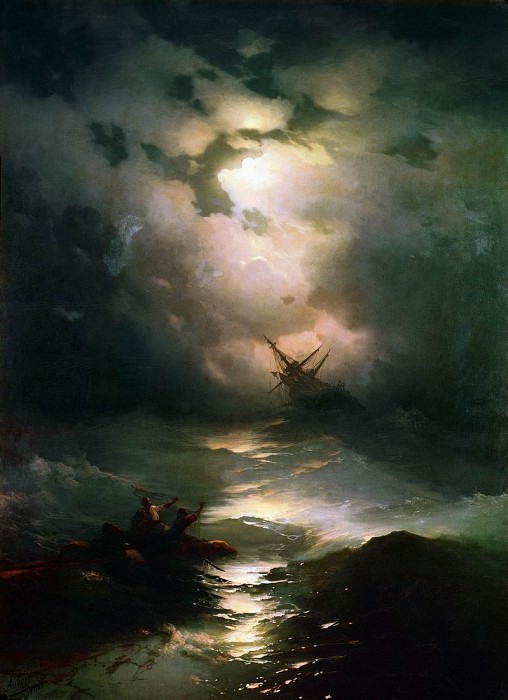Буря на Северном море 1865 269х195 картина