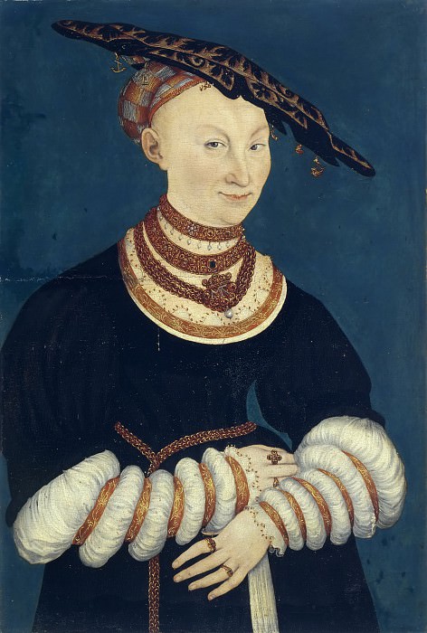 Лукас Кранах II – Екатерина Мекленбургская (1487-1561), герцогиня саксонская картина