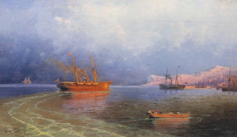 У берегов Ялты 1894 34,5х58,3 картина
