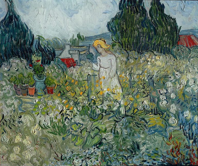 Маргарита Гаше в саду картина