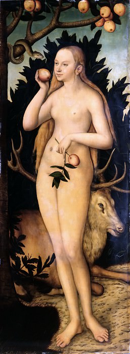 Лукас Кранах II – Ева картина