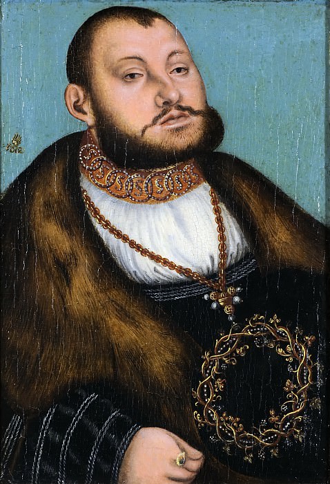 Мастерская Лукаса Кранаха I – Саксонский курфюрст Иоганн Фридрих Великодушный картина