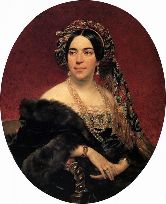 Портрет кн. З. А. Волконской. Не позднее 1842 картина