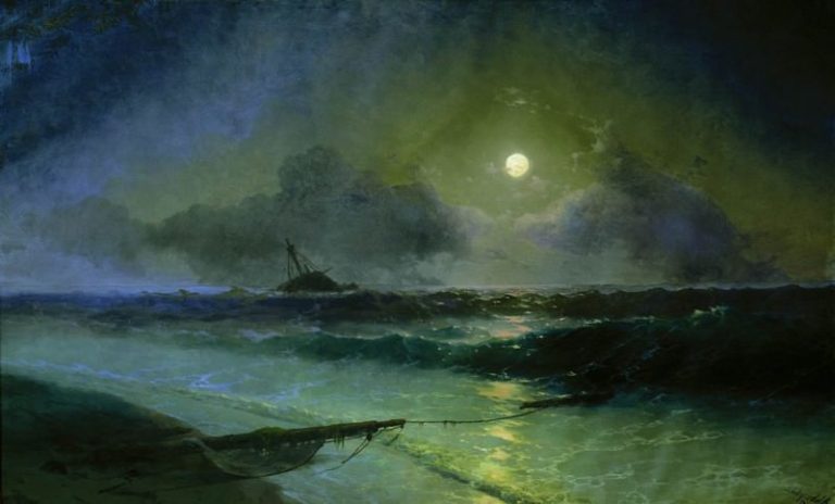 Восход луны в Феодосии 1892 200х327,5 картина