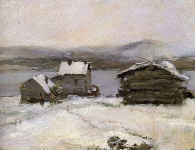 Зима в Лапландии. 1894 картина