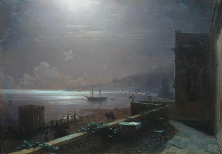 Феодосия. Лунная ночь 1880 картина