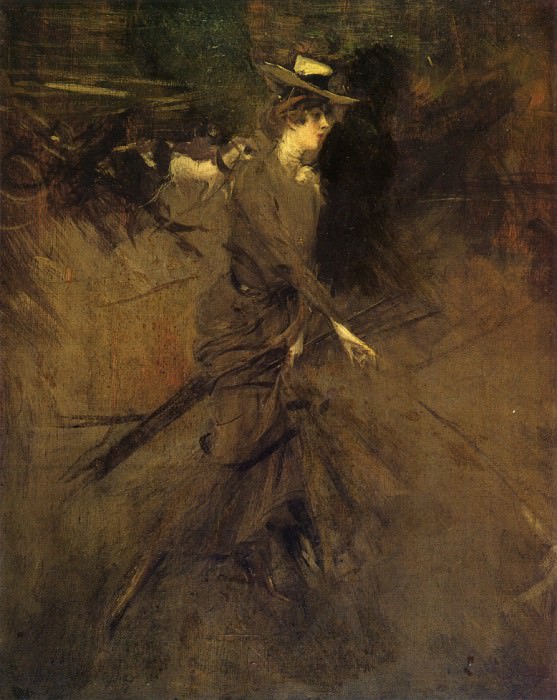 На прогулке, 1904, 05 картина