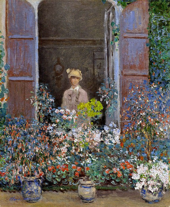 Камилла Моне у окна, Арджентюиль, 1873 год 1 картина