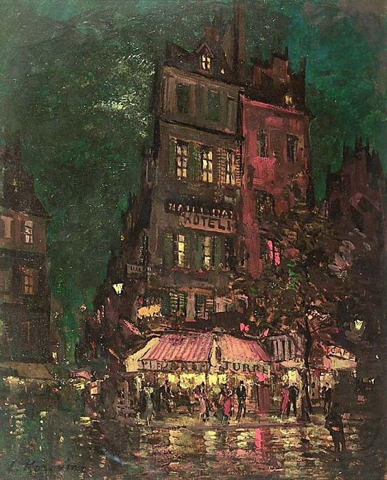 Париж. Улица Венеция. 1927 картина