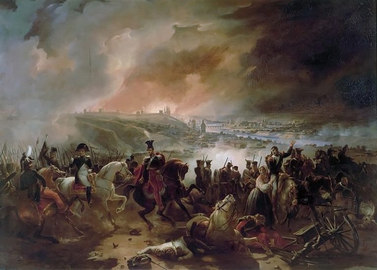 Шарль Ланглуа – Сражение под Смоленском, ночь на 17 августа 1812 года картина