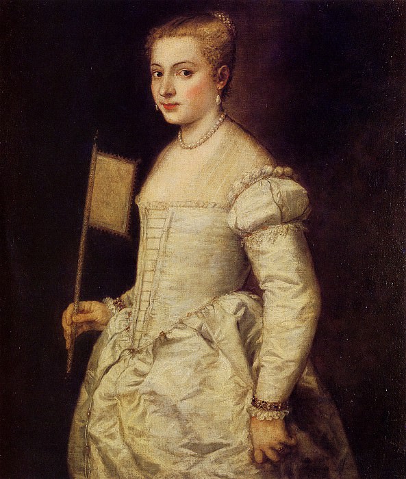 Женщина в белом картина