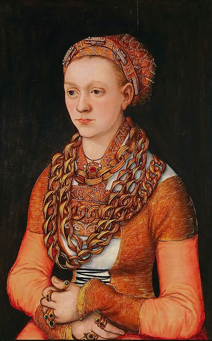 Лукас Кранах I – Портрет Анны Бюхнер картина