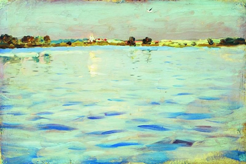 Последние лучи. Озеро. 1898-1899 картина
