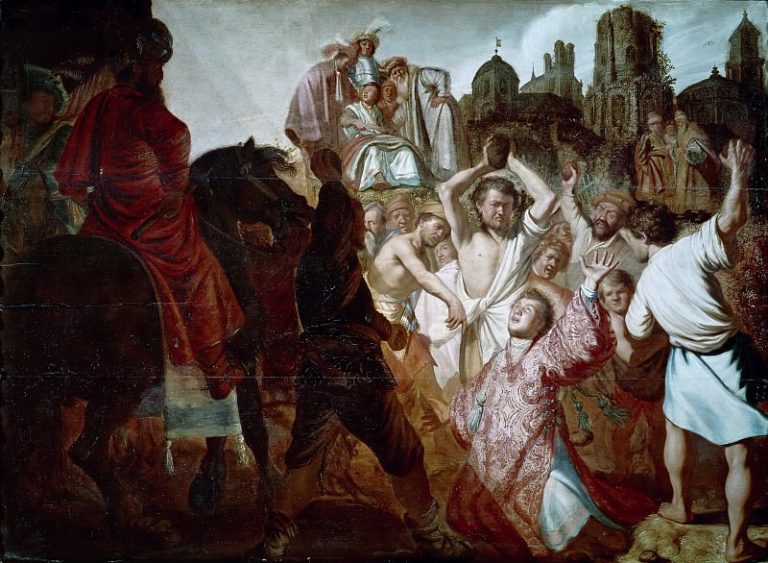 Побиение камнями святого Стефана картина