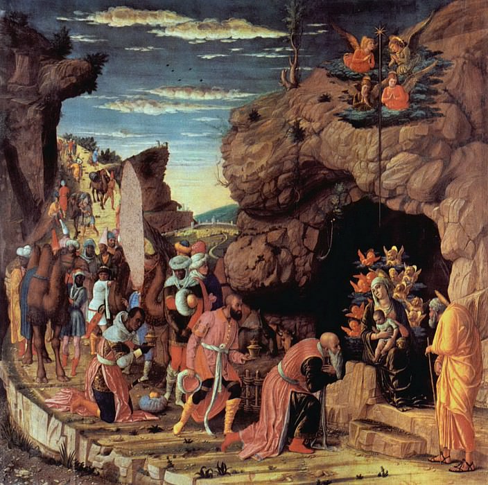 Мантенья, Андреа – Поклонение трёх волхвов картина