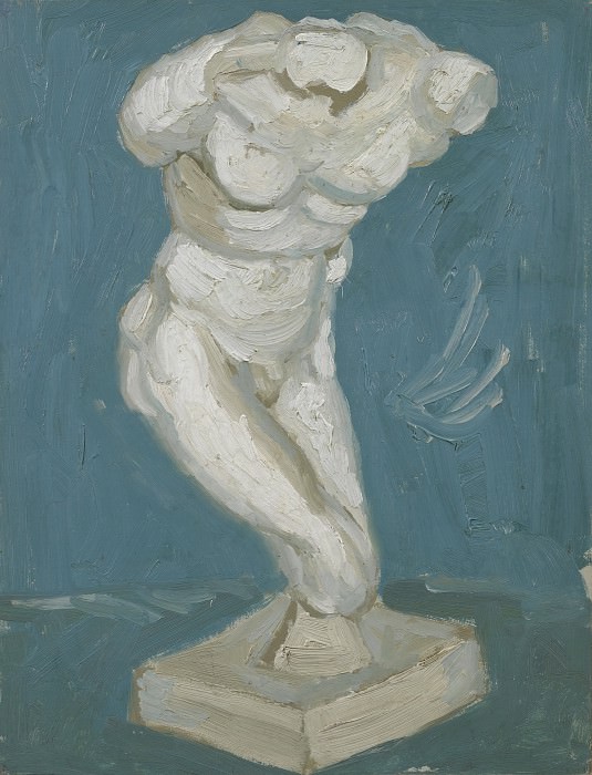 Гипсовая статуэтка мужского торса картина