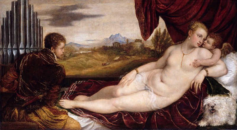 Венера с органистом картина