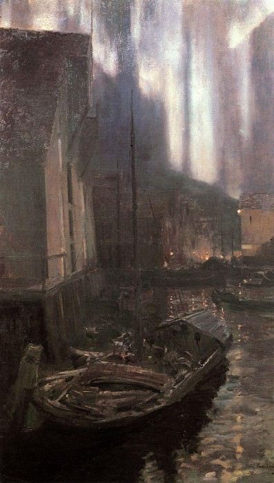 Гаммерфест. Северное сияние. 1894-1895 картина