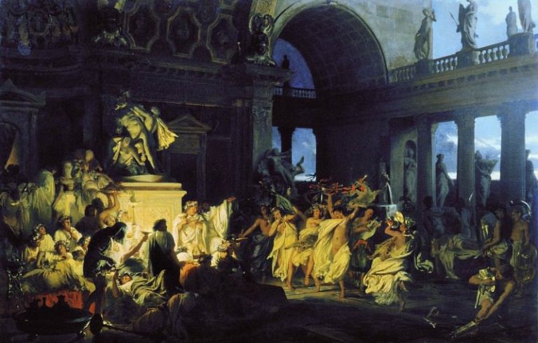 Римская оргия блестящих времен цезаризма картина