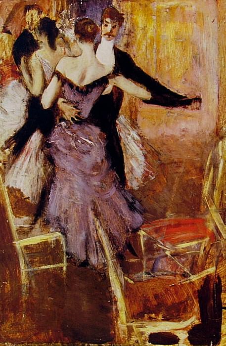 Танцовщица в сиреневом картина
