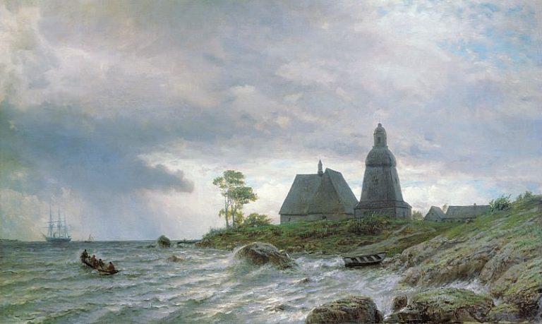 Северный пейзаж. 1872, холст, масло, 64х104 см картина