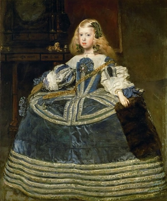 Портрет инфанты Маргариты в голубом платье картина