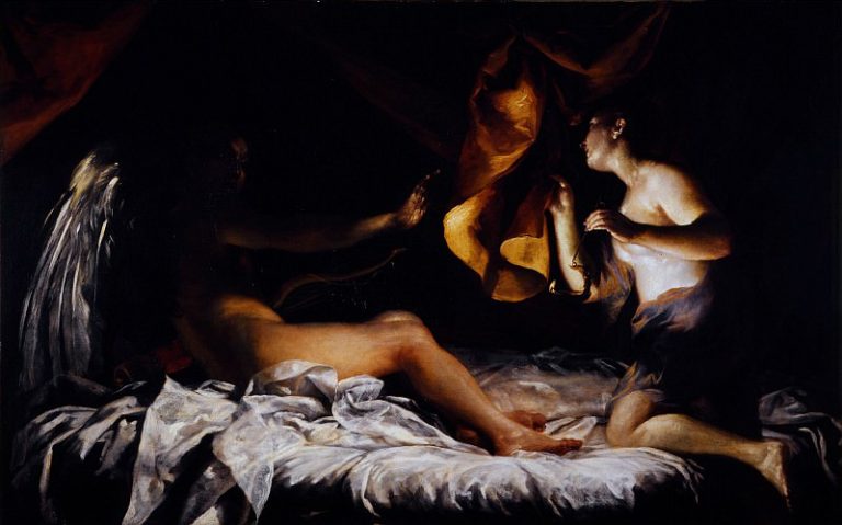 Джузеппе Мария Креспи – Купидон и Психея картина