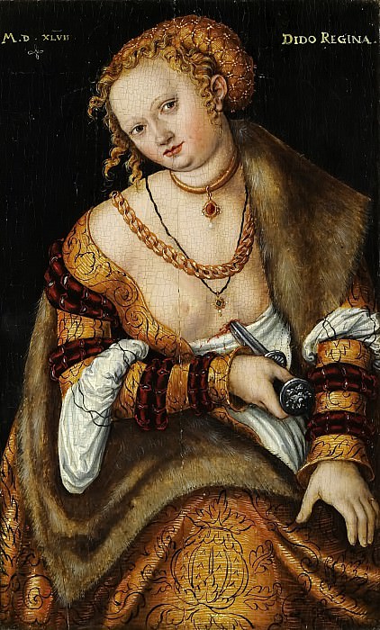 Мастерская Лукаса Кранаха I – Карфагенская царица Дидона картина