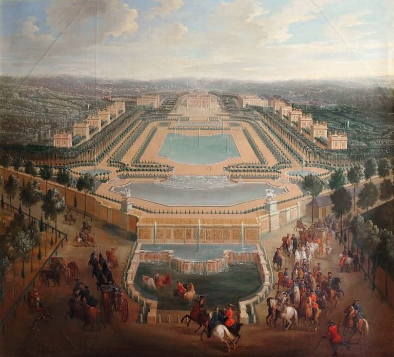 Пьер-Дени Мартен – Дворец и павильоны в Марли картина