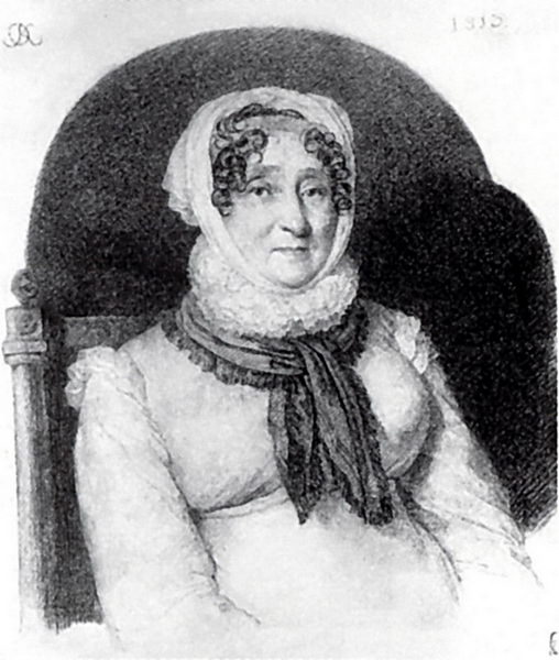 Портрет Елизаветы Марковны Олениной 1813 Б. , ит. к. ГРМ картина