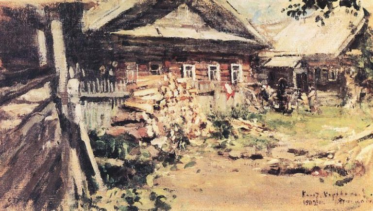 Деревня. 1902 картина