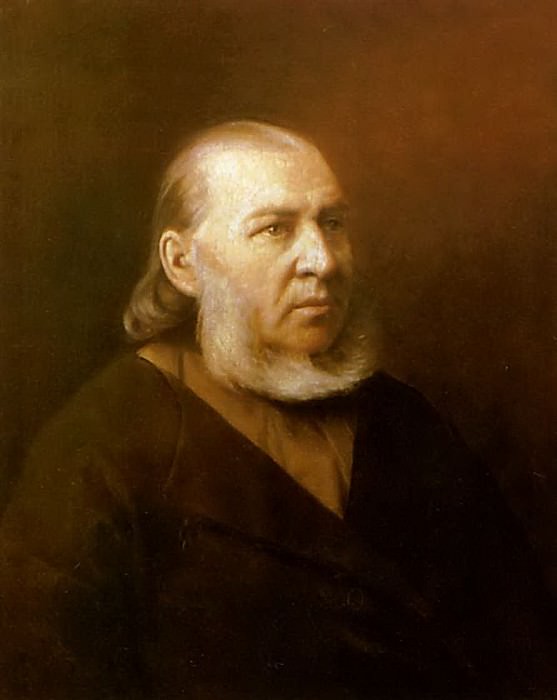 Портрет писателя Сергея Тимофеевича Аксакова. 1872 Саратов картина