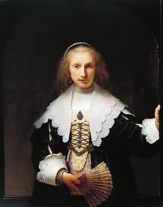 Портрет Агаты Бас (1611-58) картина