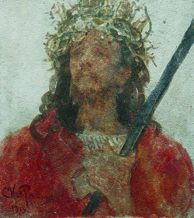 Иисус в терновом венце картина