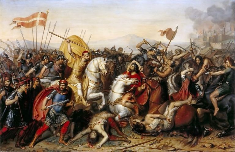 Жан-Жозеф Дасси – Битва при Сокур-ан-Вимё в 881 году картина