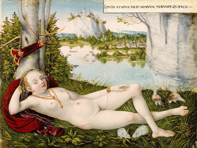 Лукас Кранах II – Нимфа весны картина