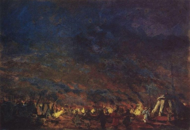 Половецкий стан. 1914 картина