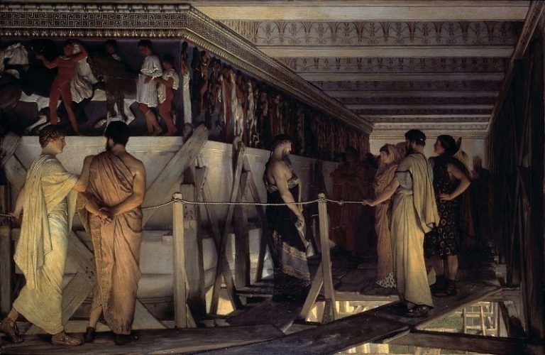 Фидий показывает фриз Парфенона своим друзьям картина