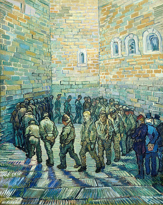 Прогулка заключенных (копия Доре) картина
