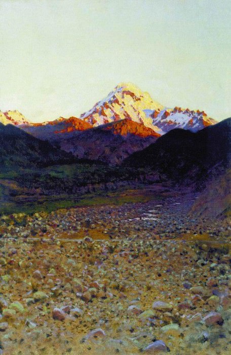 В горах. 1890-е картина